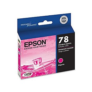 Cartucho para Impressoras Epson R-260 R-380 RX-580 - Epson T 078 Magenta Original 12ml