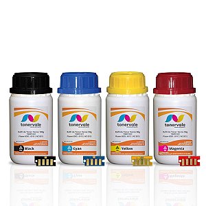 Combo 12 Refil de Toner Xerox Phaser 6000 WC 6010 6015 + 12 Chips - 106R01634 633 632 631 CMYK