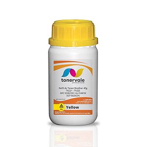 Combo 5 Toner Refil para Brother MFC 9330CDW DCP 9020CDN HL 3140CW - Brother TN225Y TN221Y Yellow de 45g