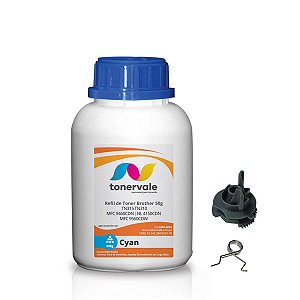 Combo Refil de Toner + 5 Engrenagem Reset Brother TN310 315C Ciano - MFC 9460CDN HL 4150CDN MFC 9560CDW de 500g