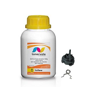 Combo Refil de Toner + 5 Engrenagem Reset Brother TN310 315Y Yellow - MFC 9460CDN HL 4150CDN MFC 9560CDW de 500g