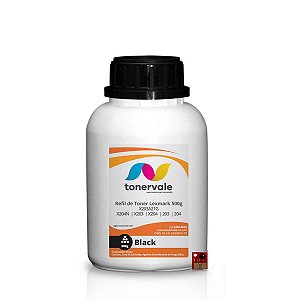 Combo Toner Refil Lexmark + 5 Chip X 204N X 203 X 204 203 204 - X203A21G de 500g