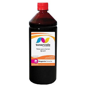 Garrafa de Tinta Canon BJI 201 - BJC 610 BJC 620 BJC 600 BJC 880 Magenta Corante de 1 Litro