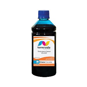 Garrafa de Tinta Canon CLI-221C - MP560 MP620 MP640 MP980 MP990 Ciano Corante de 500ml