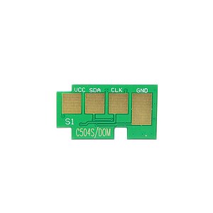 Kit 10 Chips Toner Samsung CLT-C504S Ciano - CLP-415 CLX-4195FW CLX-4195 CLP-415NW para 1.800 impressões