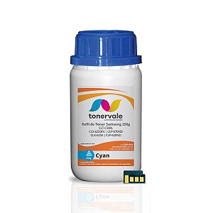 Kit 3 Toner Refil + 3 Chip Toner Samsung CLT-C508L Ciano - CLP-620ND CLX-6250FX CLX-6220 CLP-670