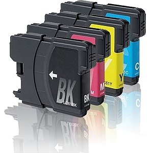 Kit 4 Cartucho Compatível Brother LC75 LC79 CMYK - Brother C6510DW, J430W, J6710DW