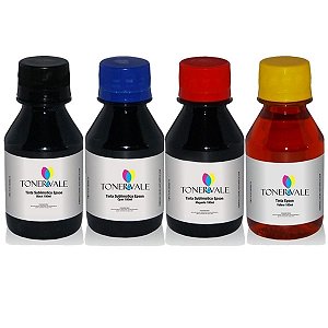 Kit 4 Tinta Para Bulk Ink Epson Universal Sublimática CMYK de 100ml