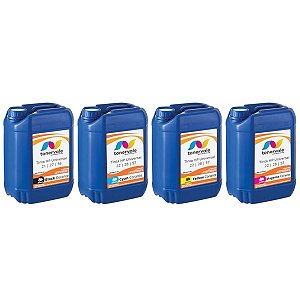 Kit 4 Tinta Para Cartucho HP 21 27 56 Impressora F4180 2510 1315 J3680 de 20L