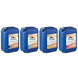 Kit 4 Tinta para Cartucho HP 662 122 60 901 Impressora 3050 2050 2546 de 20L