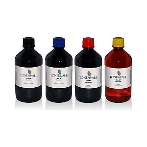 Kit 4 Tinta Para Cartucho HP 920XL Impressora 6000 6500 7500A 7000 de 500ml