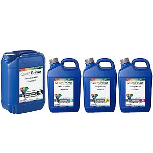 Kit 4 Tinta para Recarga HP Universal de 20L Black e 5L Color QuimiPrime