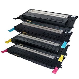 Kit 4 Toner Compatível Samsung CLP-325 CLX-3185N CLP-325W CLX-3185FW CLX-3185 CLP-320 - CLT-407 CMYK