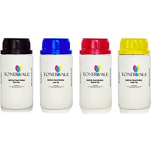 Kit 4 Toner Refil Brother TN315BK TN310 CMYK - MFC 9460CDN HL 4150CDN MFC 9560CDW Dose Única