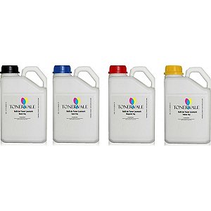 Kit 4 Toner Refil Lexmark C500, C500N, X500, X500N - C500S2KG CMYK de 1 Kg