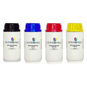 Kit 4 Toner Refil Samsung CLP-315 CLX-3175N CLX-3170 CLX-3170FN CLX-3175 - CMYK 409 Dose Única