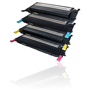 Kit 4 Toner Compatível Samsung CLP-315 CLX-3175N CLX-3170 CLX-3170FN CLX-3175 - CLT-409 CMYK