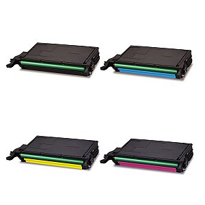 Kit 4 Toners Compatívels Samsung CLX-6250FX CLP-670 CLX-6220 CLP-620ND - CLT-508L CMYK