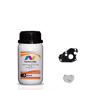 Kit Refil de Toner + Engrenagem Reset Brother TN 1060 - DCP-1512 HL-1112 HL-1110 de 200g