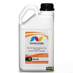 Kit Toner Refil + 2 Chip Toner Samsung D203U - M4070FR M4070 M4020ND M4020 de 1kg