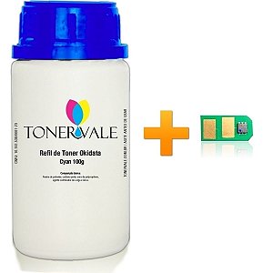 Kit Toner Refil + Chip Toner Okidata C330 C330DN C331 MC361 C310 C530 MC362 MC561 - 44469703 Ciano Dose Única