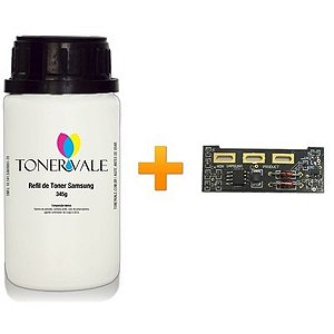 Kit Toner Refil + Chip Toner Samsung CLP-510D5K Black - CLP-510 CLP-510N CLP-515 Dose Única