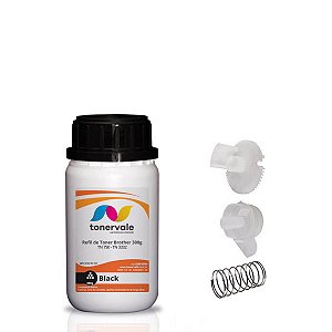 Kit Toner Refil + Engrenagem Reset Brother TN3382 TN750 - DCP 8112DN DCP 8152DN DCP 8157DN Dose Única