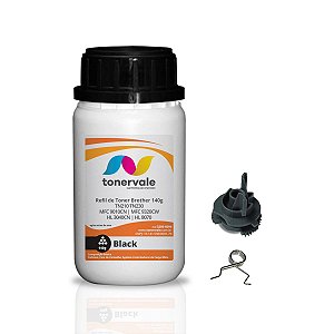 Kit Toner Refil Brother TN 230 TN 210BK Black + Engrenagem Reset - MFC 9010CN MFC 9320CW HL 3040CN HL 8070 de 140g