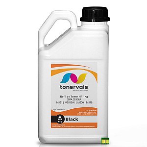 Kit Toner Refil HP 507A CE400A Black + 6 Chip - HP M551 M551DN M570 M500 de 1kg