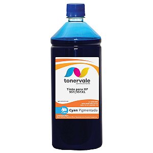 Refil de Tinta para HP 951 CN046A Ciano - HP 8100 8610 8620 251DW 8600W Pigmentada de 1 Litro