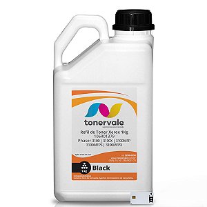 Refil de Toner + 12 Chips Xerox Phaser 3100 3100MFP - 10601379 de 1Kg