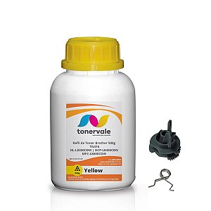 Refil de Toner + 5 Engrenagens Reset Brother TN 316 Yellow - HL-L8350CDW L8850CDW L8400CDN L8600CDW de 500g