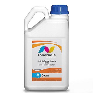 Refil de Toner Okidata 44844511 Ciano - c831 c831n C831dn de 1kg