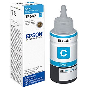 Tinta Epson Bulk Ink T664220 L 110 Ciano Corante Original de 70ml