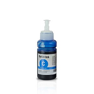 Tinta Para Bulk Ink Epson L355 L210 L555 L110 L200 L1300 T664220 Cyan Compatível 70ml