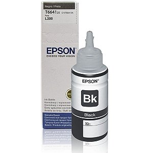 Tinta Para Bulk Ink Epson L355 L210 L555 L110 L200 T664120 Black Original 70ml
