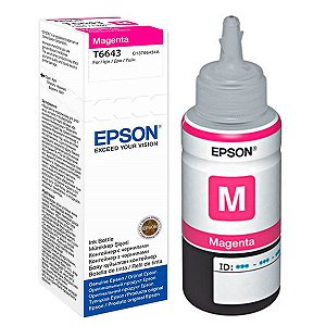 Tinta para Bulk Ink Epson L575 T6643 Magenta Corante Original de 70ml