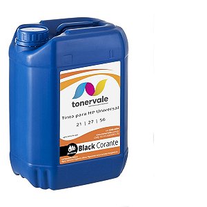 Tinta para Cartucho HP 21 27 56 Impressora F4180 2510 1315 J3680 Corante Black de 20L