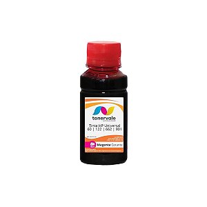 Tinta para Cartucho HP 662 122 60 901 Impressora HP 3050 2050 2546 1516 F4480 F4680 J4580 F4660 Corante Magenta de 100ml