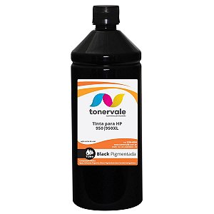 Tinta para Cartucho HP 950 CN045AL - HP 8100 8610 8620 251DW 8600W Black Pigmentada de 1 Litro