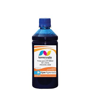 Tinta Para Cartucho HP 951 CN050AL, Impressora 8600 8100 8610 8620 8600 Plus 276dw 251dw Pigmentada Ciano de 500ml