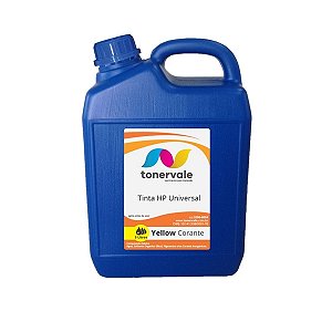 Tinta para Cartucho HP Universal Corante Yellow de 5L