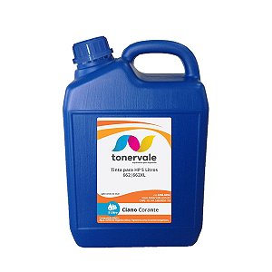 Tinta para HP 3516 2516 3515 2515 - HP 662 CZ104AL Ciano Corante de 5 Litros