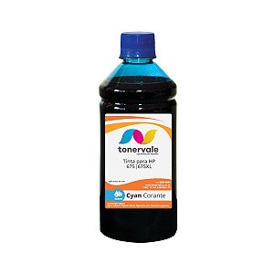 Tinta para HP 675 CN-691AL Cyan Corante - HP 4000 4400 4575 de 500ml