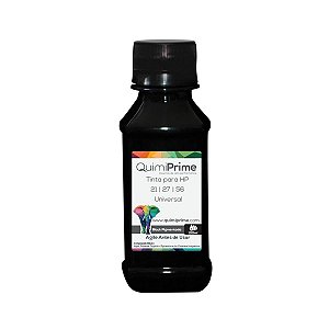 Tinta para Recarga HP 21 27 56 Impressora HP F4180 2510 1315 J3680 3845 Pigmentada Black de 100ml - Quimiprime