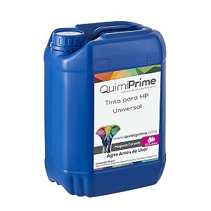 Tinta para Recarga HP Universal Corante Magenta de 20L - Quimiprime