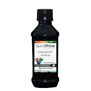 Tinta para Recarga HP Universal Pigmentada Black de 250ml - Quimiprime