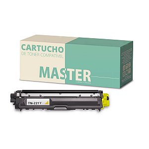 Toner Brother TN 225Y TN221 Yellow - MFC 9330CDW DCP 9020CDN HL 3140CW Compatível para 1.400 páginas