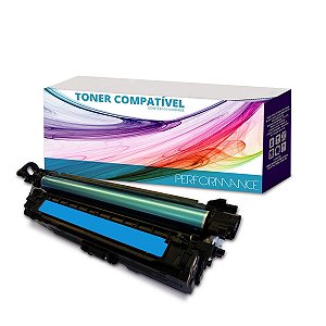 Toner Compatível HP CE251A Ciano 504A - HP CP3525 CP3525DN CM3530 para 7.000 páginas