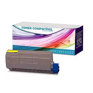 Toner Okidata C830 44059109 Yellow - C830n C810 C830dn Compatívelpara 8.000 Páginas